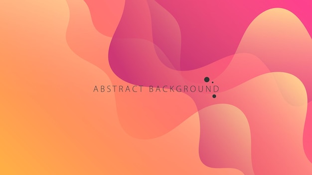 Modern Abstract Background Fluid Liquid Wave Lines and Purple Orange Red Gradient Color