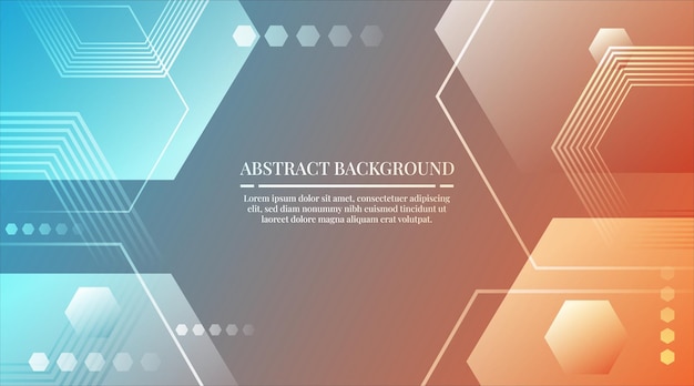 modern abstract background hexagonal shapes