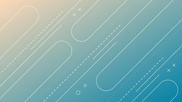modern abstract background with memphis retro element and blue gradient color