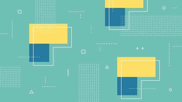 modern abstract background with retro memphis elements and pastel color