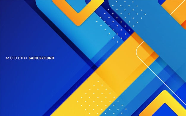 modern abstract blue and yellow gradients color geometric background
