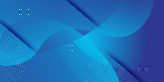 Modern abstract blue background with geometric shapes Colorful blue design Bright concept Vector