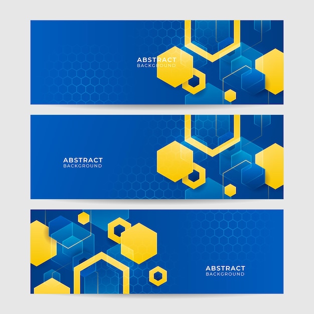 modern abstract blue yellow orange banner background design abstract geometric background with lines dots and circle vector illustration