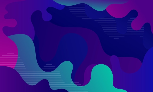 modern abstract fluid shape background with colorful gradient color