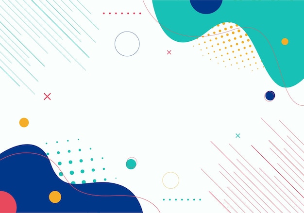 modern abstract geometric background with colorful shapes and lines