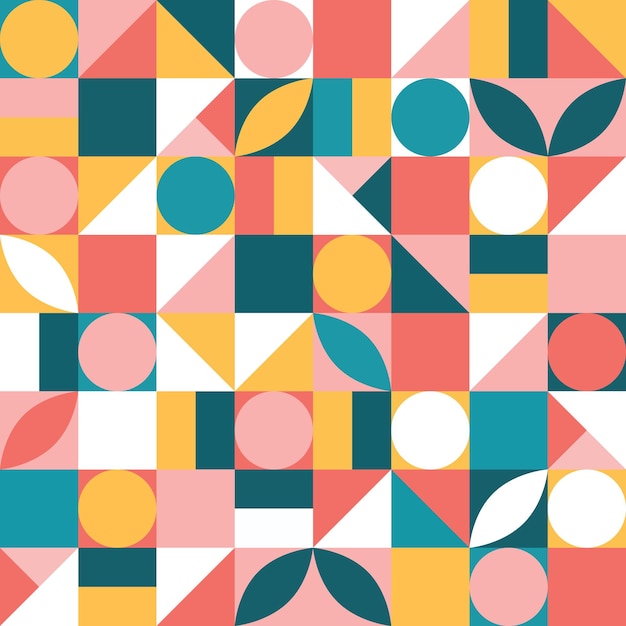 Modern abstract geometric seamless pattern