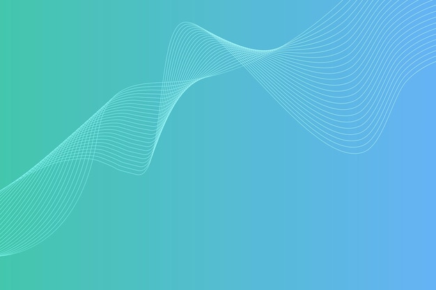 modern abstract gradient curve wavy line background