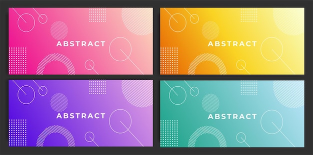 Modern abstract gradient geometric background.