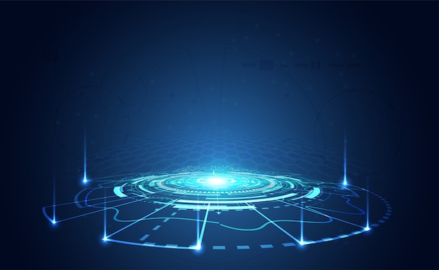 Modern Abstract technology concept communication