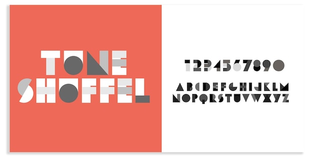 Modern Abstract vector Font style design alphabet letters font style