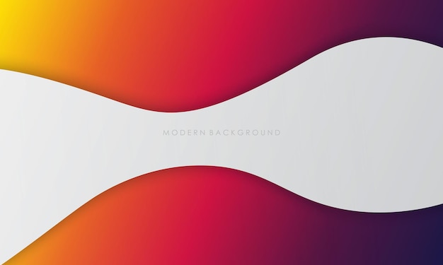 Modern abstract white background with gradients pink and orange colorful