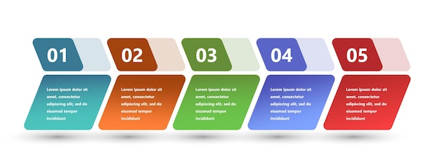 Modern and creative infographics made in the form of a vector template Bright colors and abstract design elements are used For use in presentations web design and reports Simple and clear