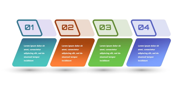Modern and creative infographics made in the form of a vector template Bright colors and abstract design elements are used For use in presentations web design and reports Simple and clear