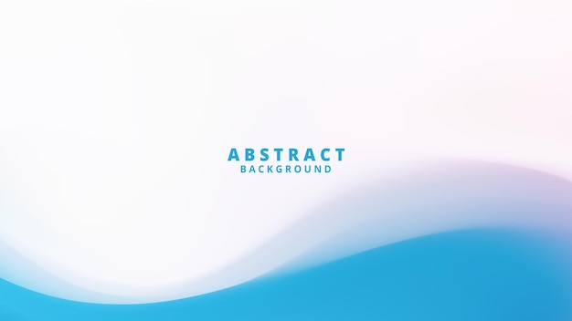 modern and minimalist abstract background with a flowing blue wave