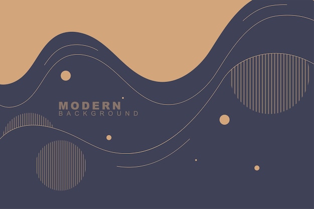 modern and trendy abstract background template with geometric and stroke style