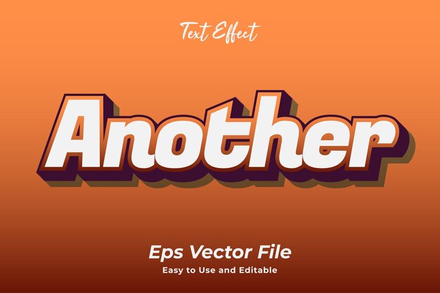 modern another text effect editable and easy to use