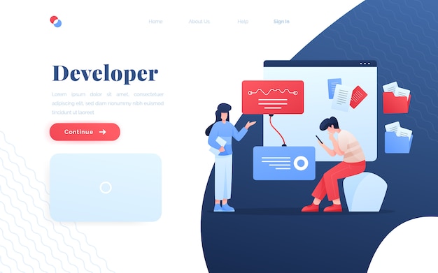 Modern App Developer Landing page