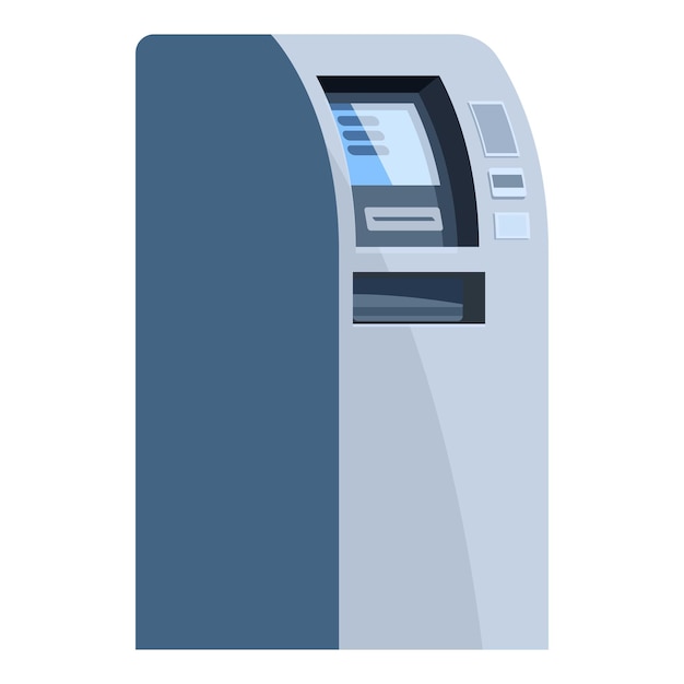 Modern atm machine offering financial services