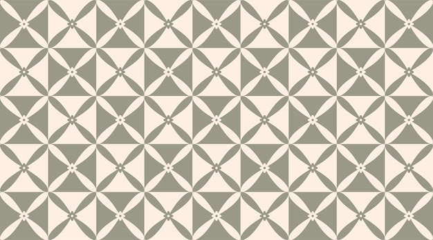 modern batik kawung pattern Geometrical flowers