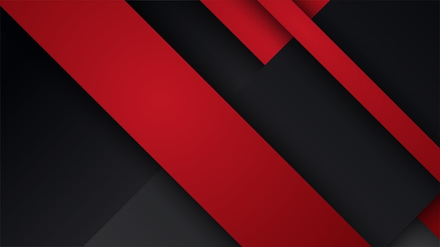 Modern black and red abstract background Abstract background with modern contrast color for presentation design flyer social media web tech banner Vector graphic design pattern web template