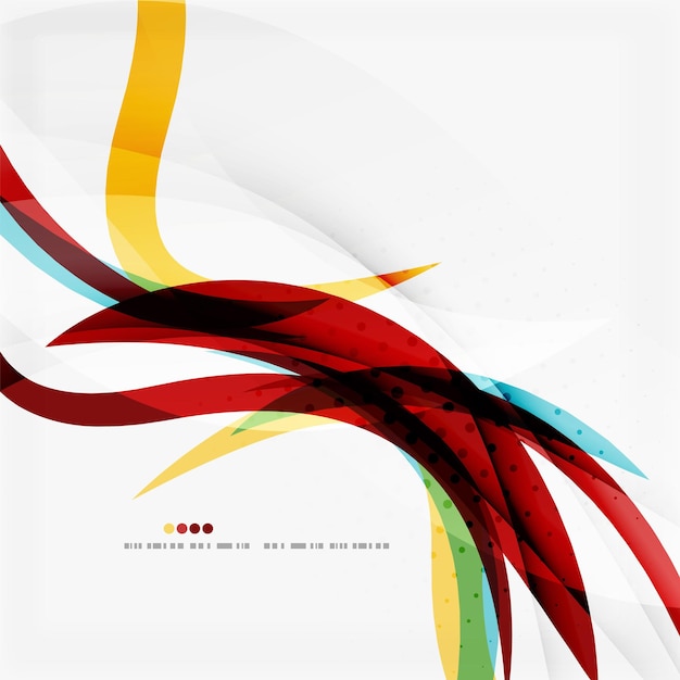 modern blue and orange color shape composition
