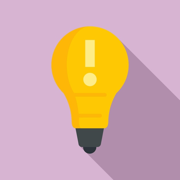 Modern bulb idea icon Flat illustration of modern bulb idea vector icon for web design