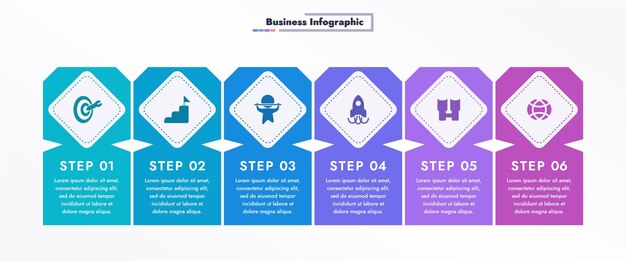 Modern business infographics visual presentation of data