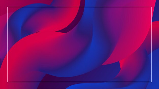 modern color abstract background 3d illustration of a fluid shape design