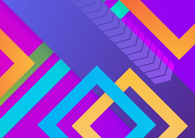 Modern colorful blue abstract geometric background Tech with square triangle circle and geometric shapes Vector abstract graphic design banner pattern background template