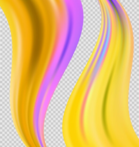 modern colorful flow poster wave liquid shape in rainbow color reflects flare background art design for your design project