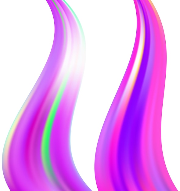 modern colorful flow poster wave liquid shape in rainbow color reflects flare background art design for your design project