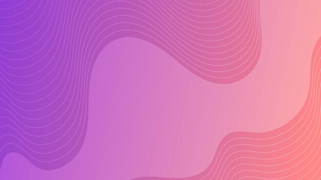 Modern colorful gradient background with wave lines