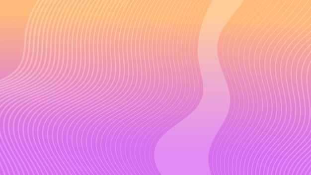 Modern colorful gradient background with wave lines