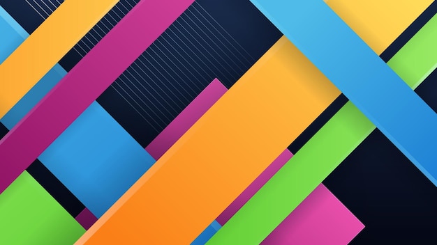 Modern colorful gradient geometric shape background