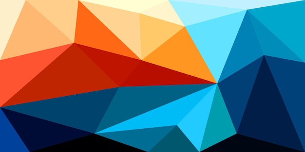 modern colorful triangle shape polygon background