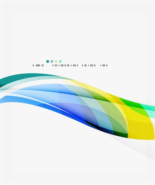 Modern creative curve background with copy space Vector template background for workflow layout diagram number options or web design
