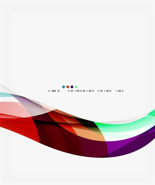 Modern creative curve background with copy space Vector template background for workflow layout diagram number options or web design