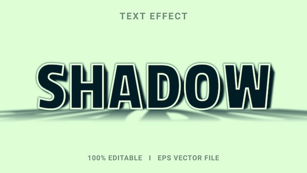 Modern editable shadow text effect 3d text effect