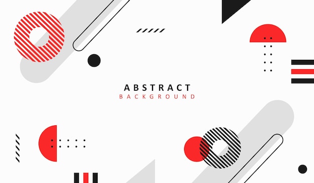 Modern elegant abstract geometric red and black background vector design
