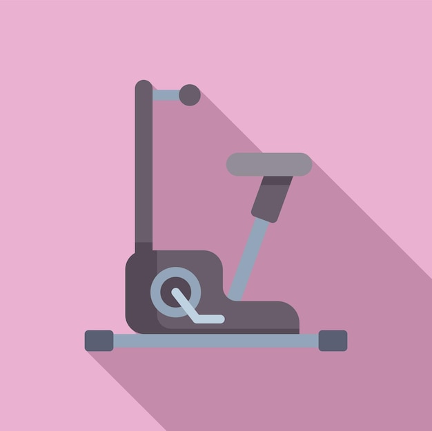 Modern exercise bike vector illustration