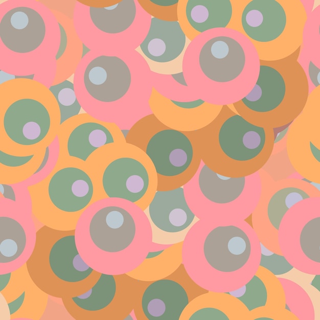 Modern fantasy messy geometric shapes seamless pattern. Infinity abstract card, layout. Creative