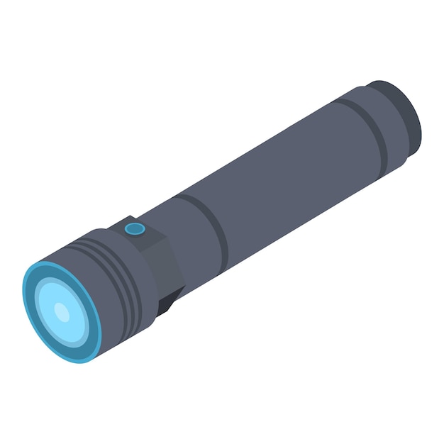 modern flashlight icon isometric of modern flashlight vector icon for web design isolated on white background