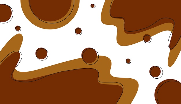 Modern flat background with chocolate cake color