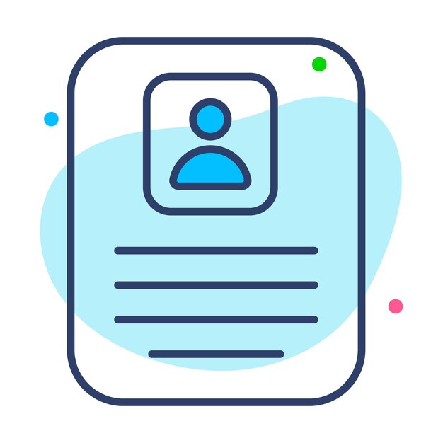 modern flat vector of resume get hold this beautifully design icon of curriculum vitae