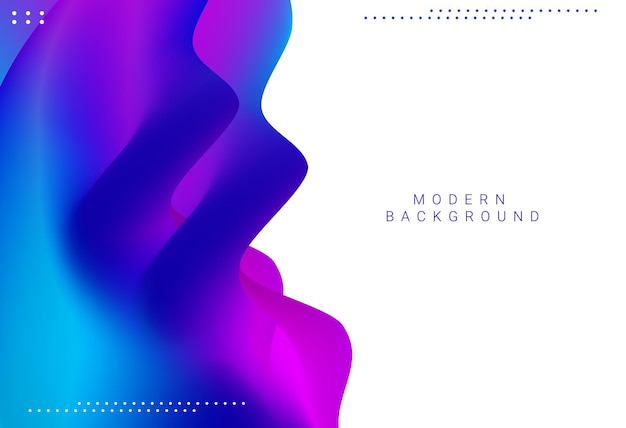 Modern fluid and liquid smooth background template