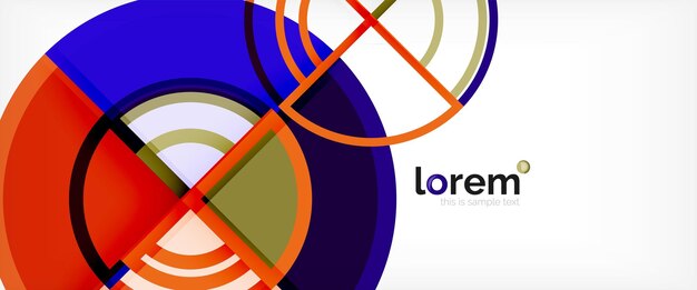 Modern geometric abstract background