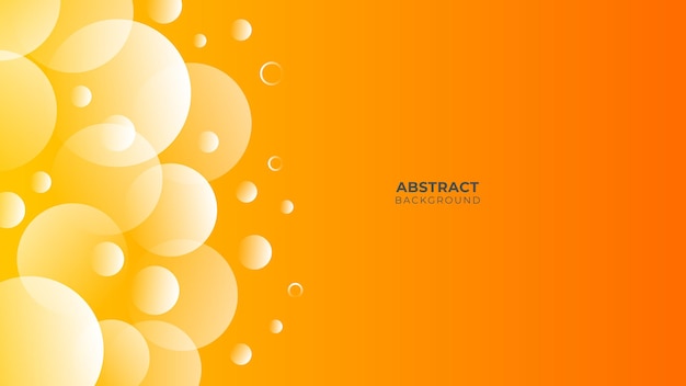 Modern geometric background. Orange elements with fluid gradient. Dynamic shapes composition