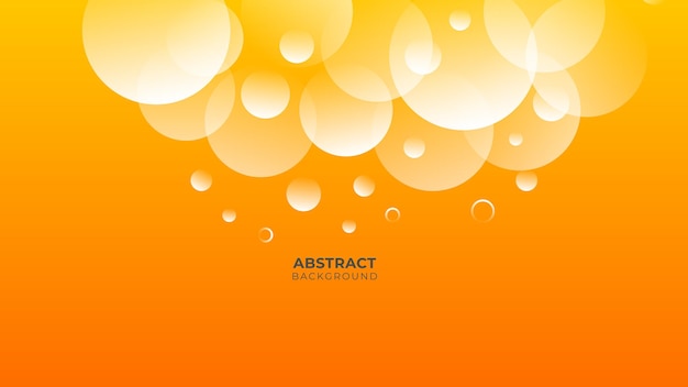 Modern geometric background. Orange elements with fluid gradient. Dynamic shapes composition