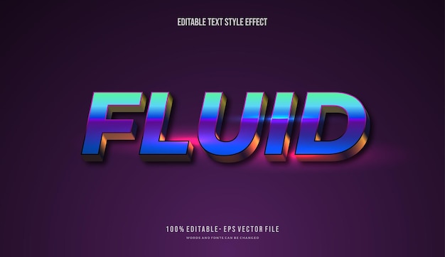 modern gradient bright color with futuristic theme mockup text editable 3d text effect styles