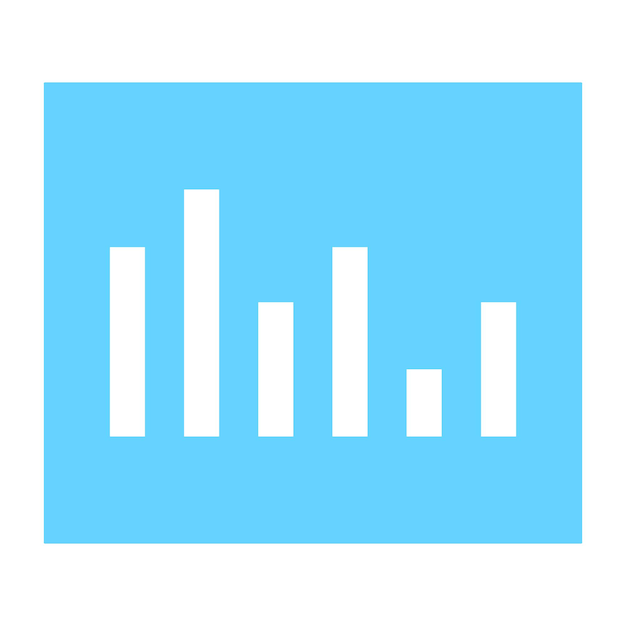 Modern icon of data analysis in flat style 